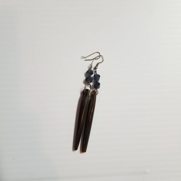 BUNDLE: Ivory Bone Reversible Vintage Dangle Drop Earrings (Multiple Styles) - Picture 3 of 7